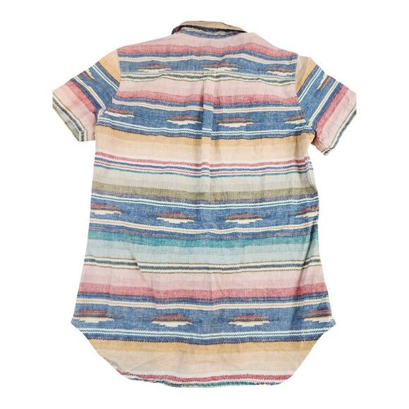 Obey Propaganda mens cotton button up casual shirt sz small western Aztec - Picture 2 of 9